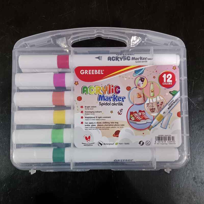 Spidol Acrylic Marker Greebel 12