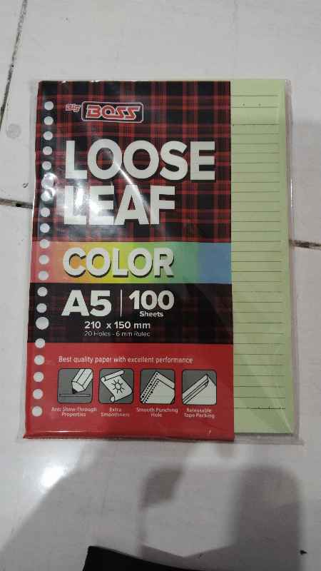 Loose Leaf Big Boss A5 Color