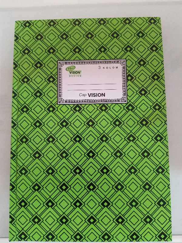 Buku Folio Vision 3 Kolom Hard cover